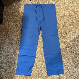 Scrub Zone pants. Royal blue